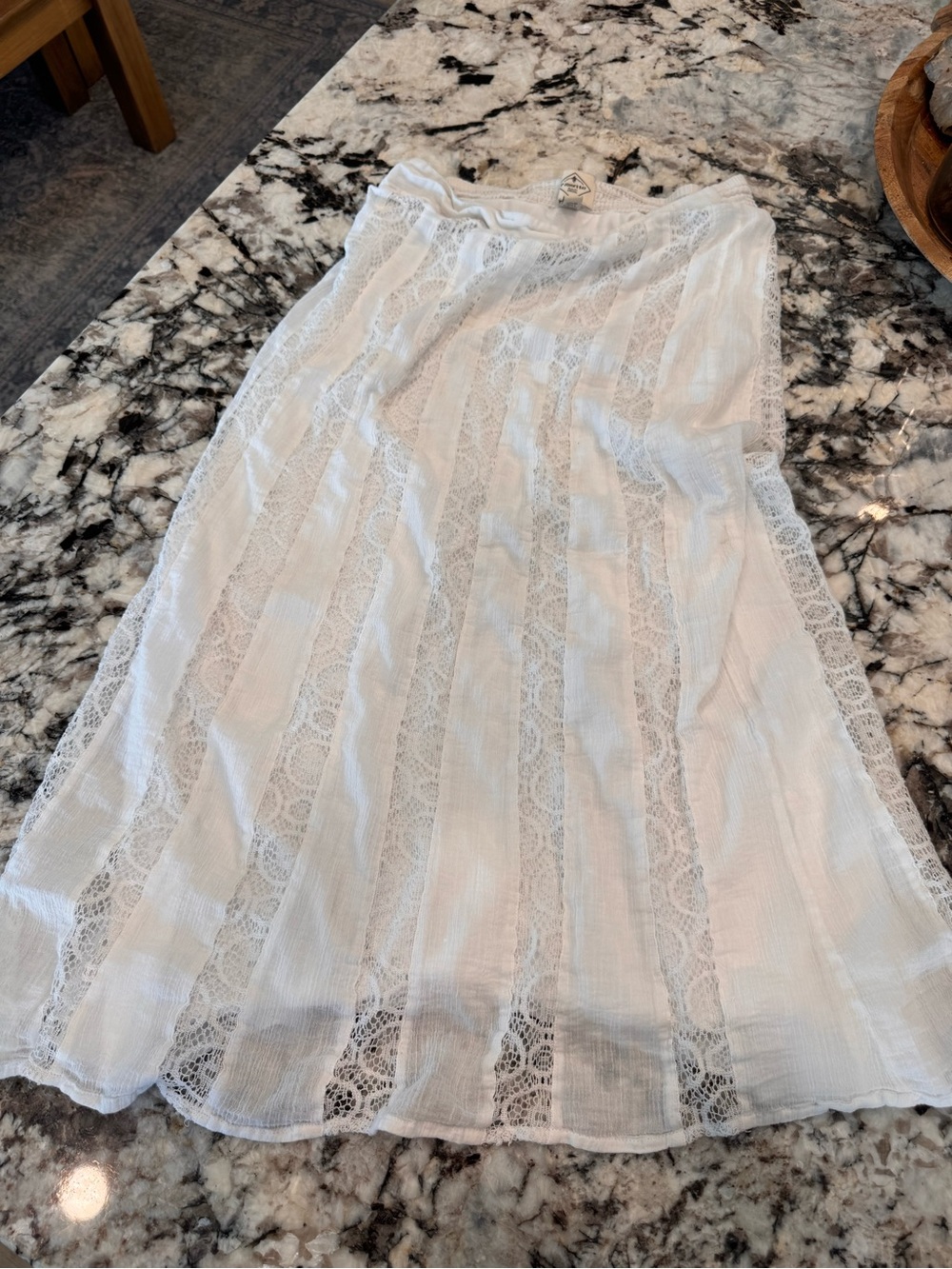 St. John's Bay White Lace Maxi Skirt